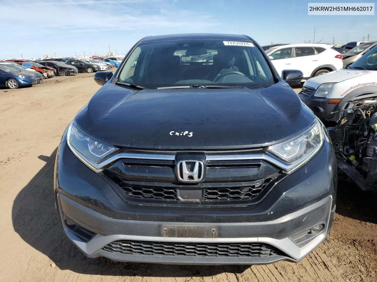 2021 Honda Cr-V Ex VIN: 2HKRW2H51MH662017 Lot: 72259224