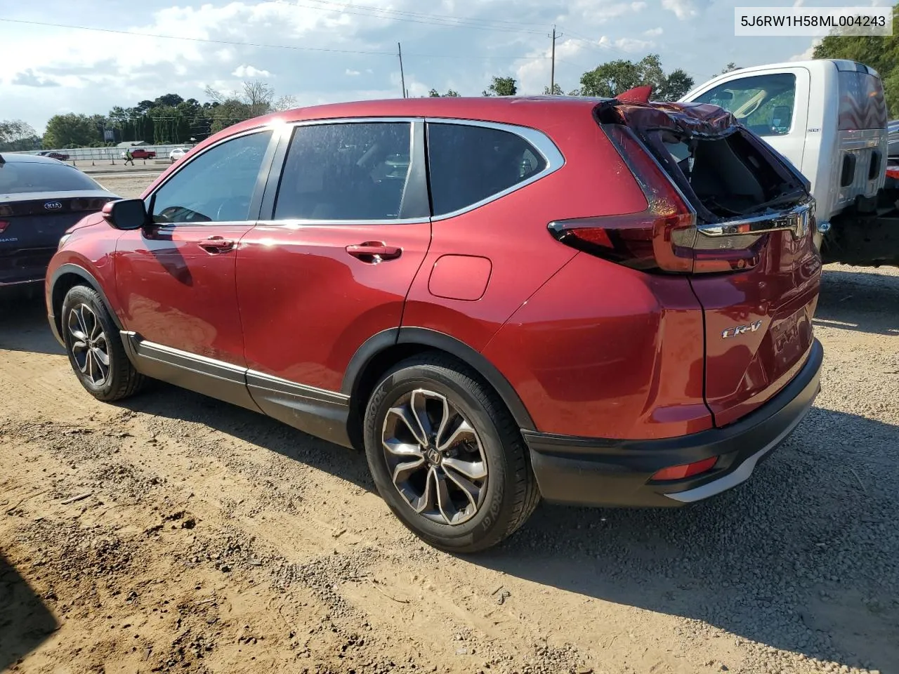 2021 Honda Cr-V Ex VIN: 5J6RW1H58ML004243 Lot: 72725354