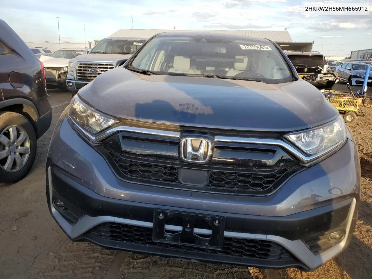 2021 Honda Cr-V Exl VIN: 2HKRW2H86MH665912 Lot: 72799604