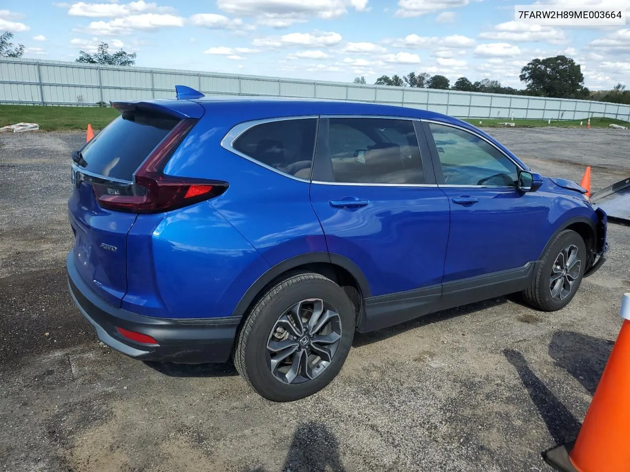 2021 Honda Cr-V Exl VIN: 7FARW2H89ME003664 Lot: 72972764