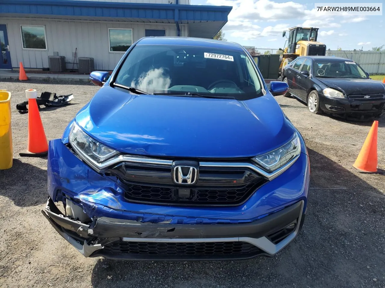 2021 Honda Cr-V Exl VIN: 7FARW2H89ME003664 Lot: 72972764