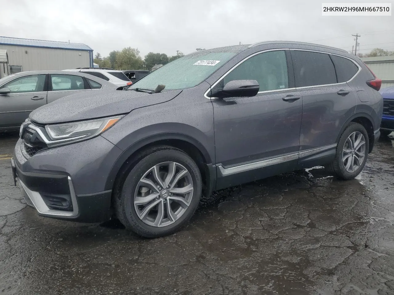 2021 Honda Cr-V Touring VIN: 2HKRW2H96MH667510 Lot: 73177434