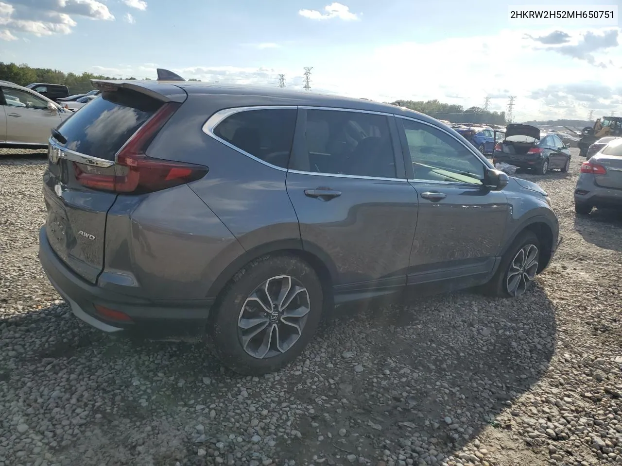 2021 Honda Cr-V Ex VIN: 2HKRW2H52MH650751 Lot: 73681054