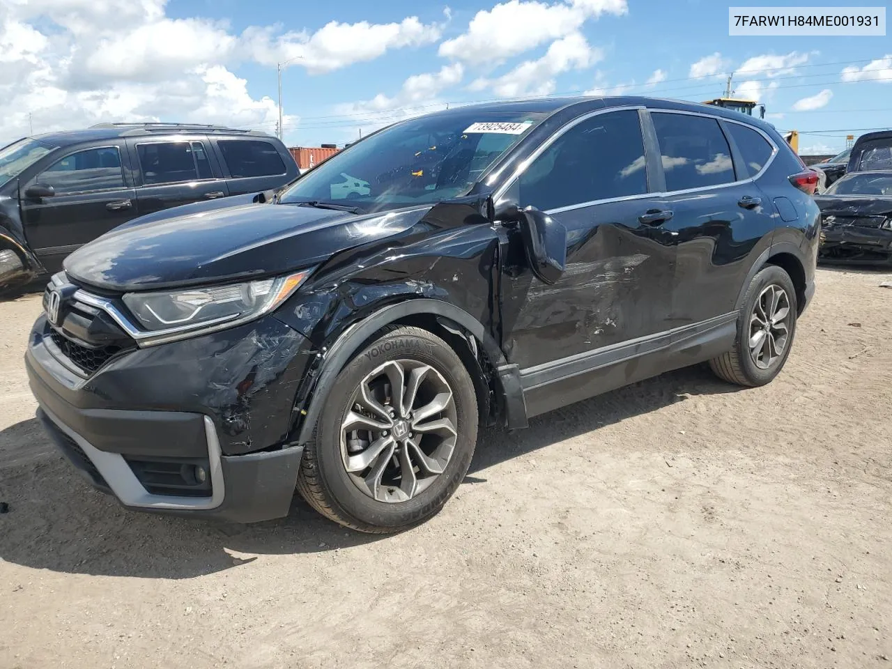 2021 Honda Cr-V Exl VIN: 7FARW1H84ME001931 Lot: 73925484