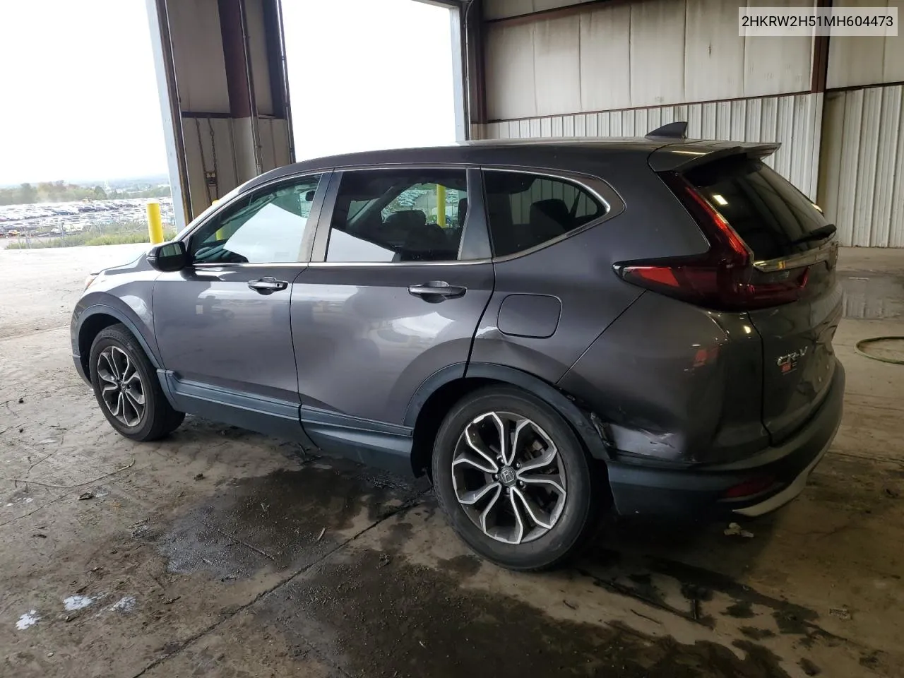 2021 Honda Cr-V Ex VIN: 2HKRW2H51MH604473 Lot: 73987314