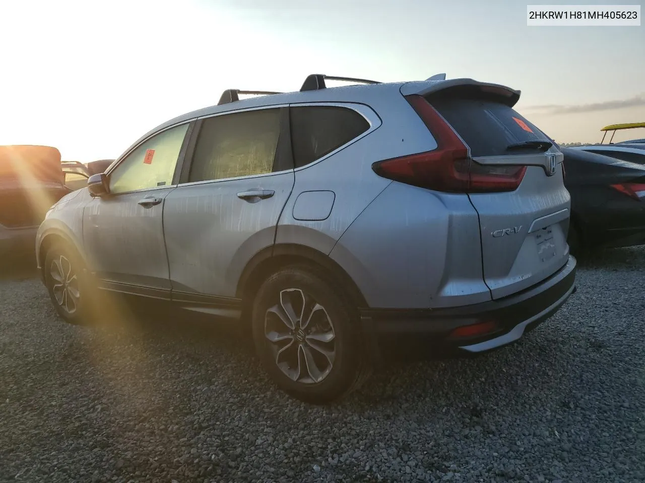 2021 Honda Cr-V Exl VIN: 2HKRW1H81MH405623 Lot: 74027254