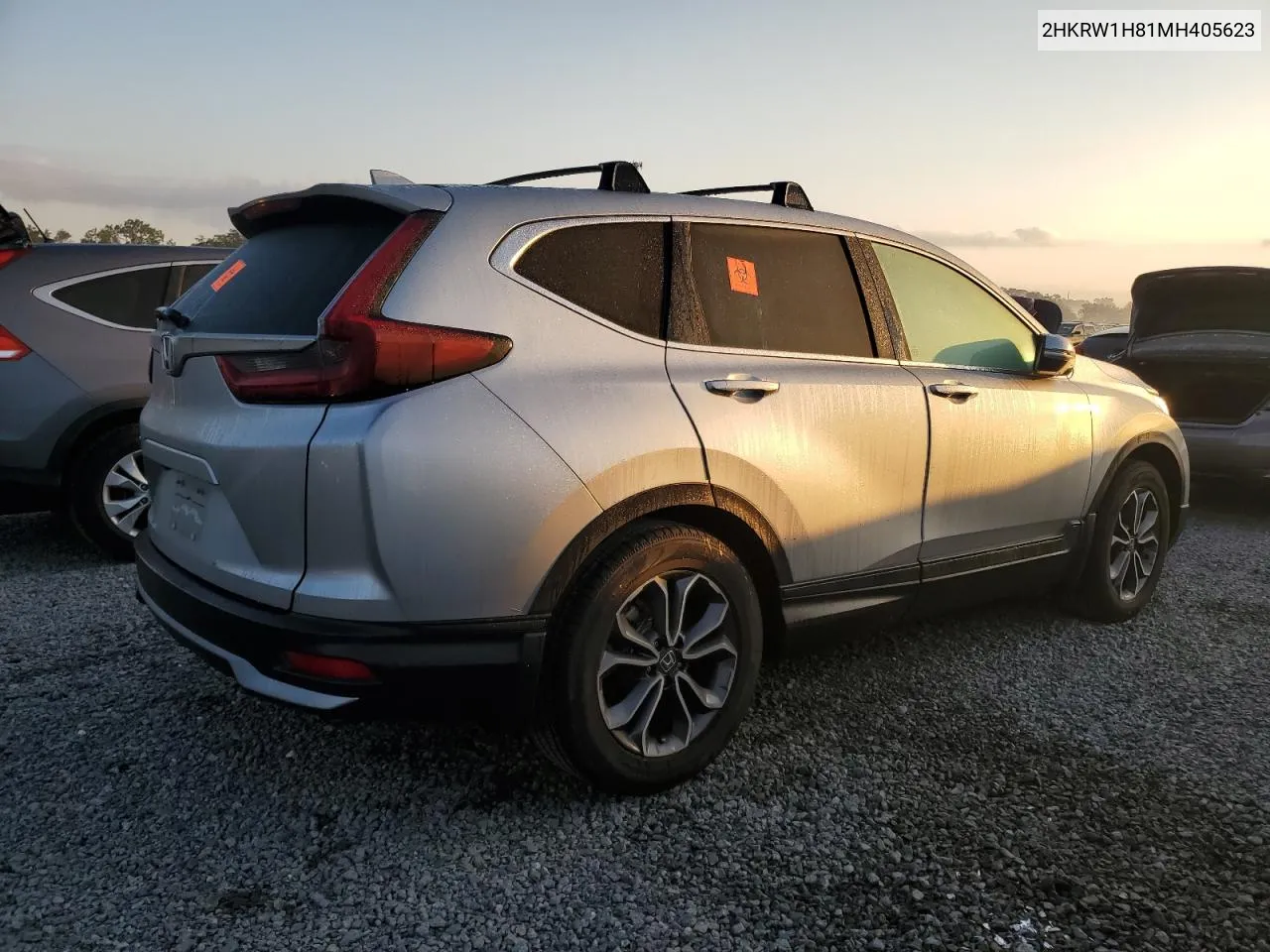 2021 Honda Cr-V Exl VIN: 2HKRW1H81MH405623 Lot: 74027254