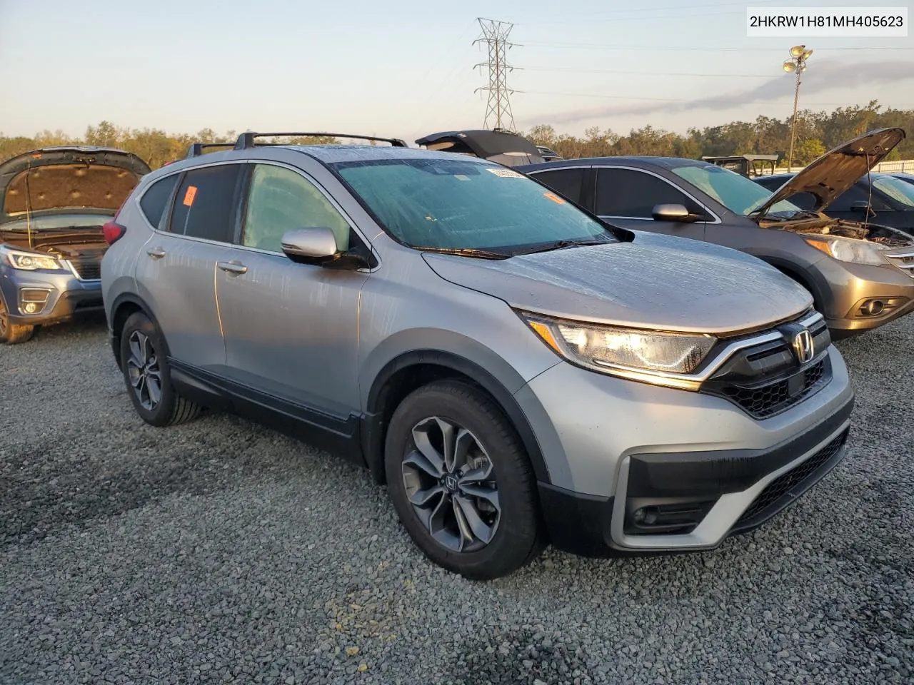 2021 Honda Cr-V Exl VIN: 2HKRW1H81MH405623 Lot: 74027254