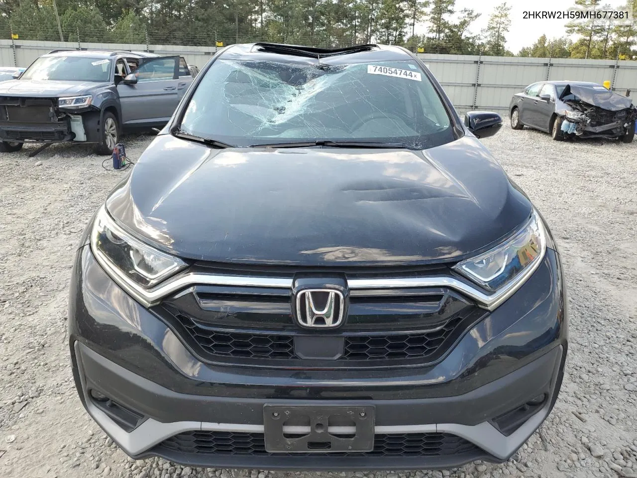 2021 Honda Cr-V Ex VIN: 2HKRW2H59MH677381 Lot: 74054744