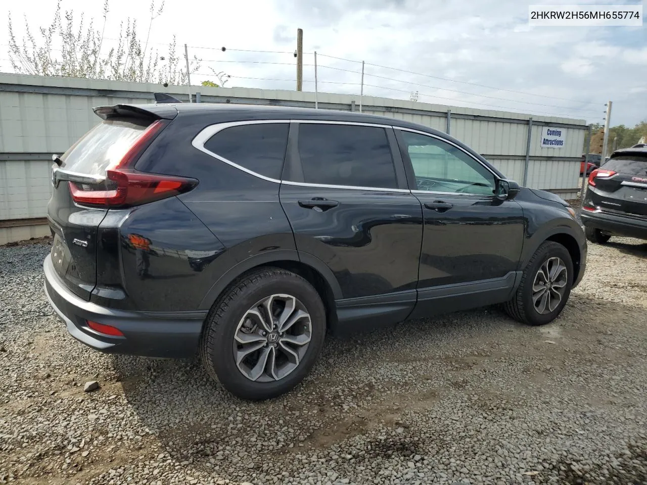 2021 Honda Cr-V Ex VIN: 2HKRW2H56MH655774 Lot: 74397294