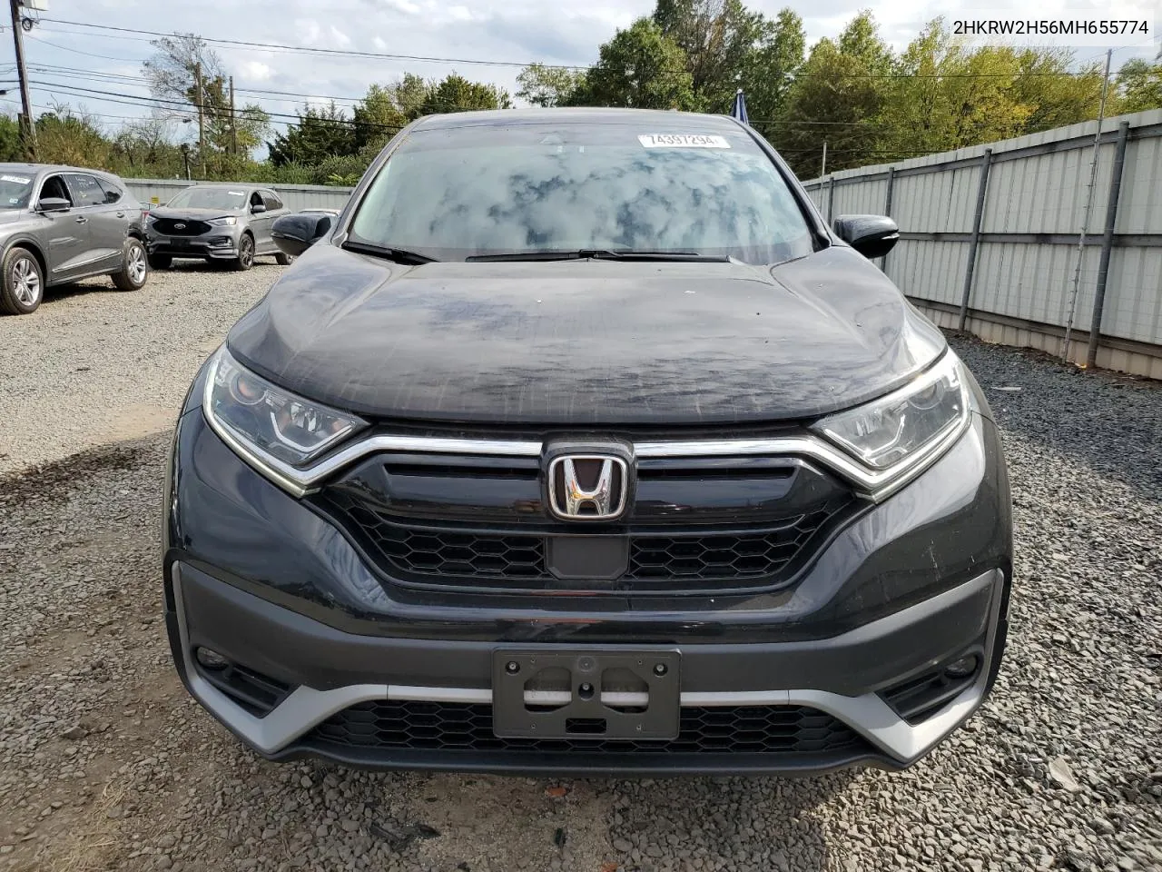 2021 Honda Cr-V Ex VIN: 2HKRW2H56MH655774 Lot: 74397294