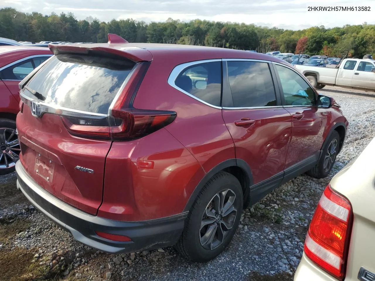 2021 Honda Cr-V Ex VIN: 2HKRW2H57MH613582 Lot: 74735794