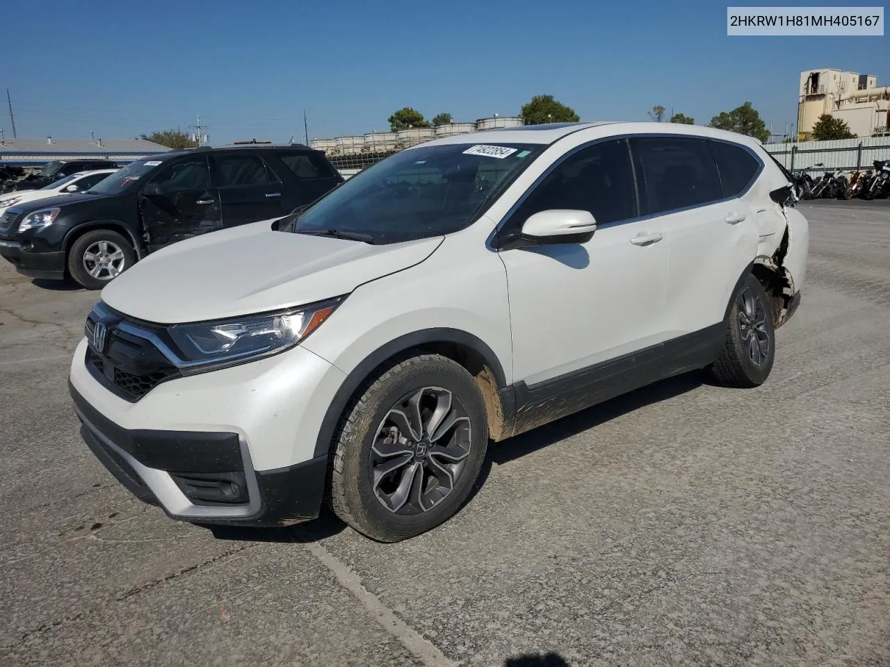 2021 Honda Cr-V Exl VIN: 2HKRW1H81MH405167 Lot: 74922854