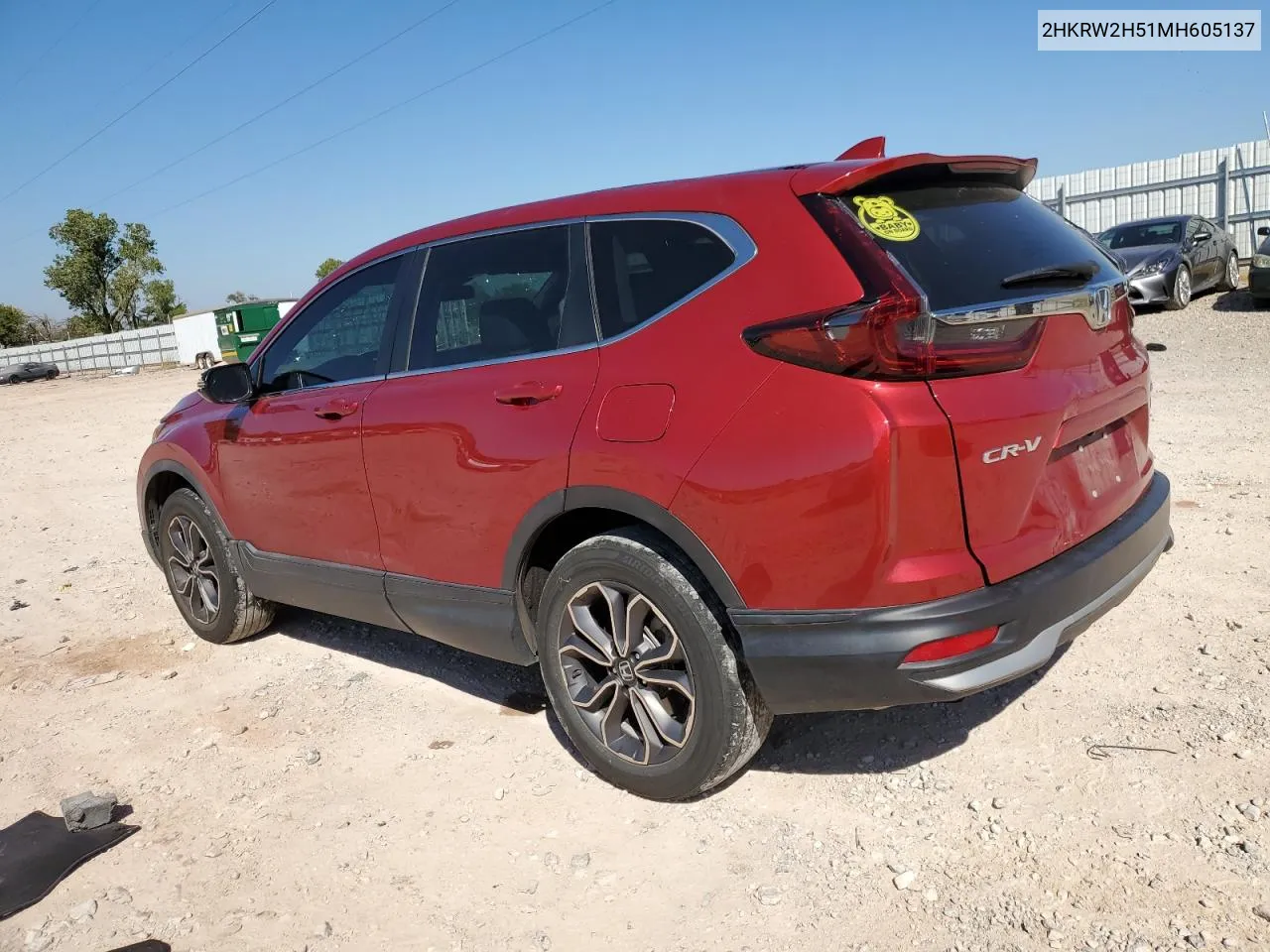 2021 Honda Cr-V Ex VIN: 2HKRW2H51MH605137 Lot: 75014934