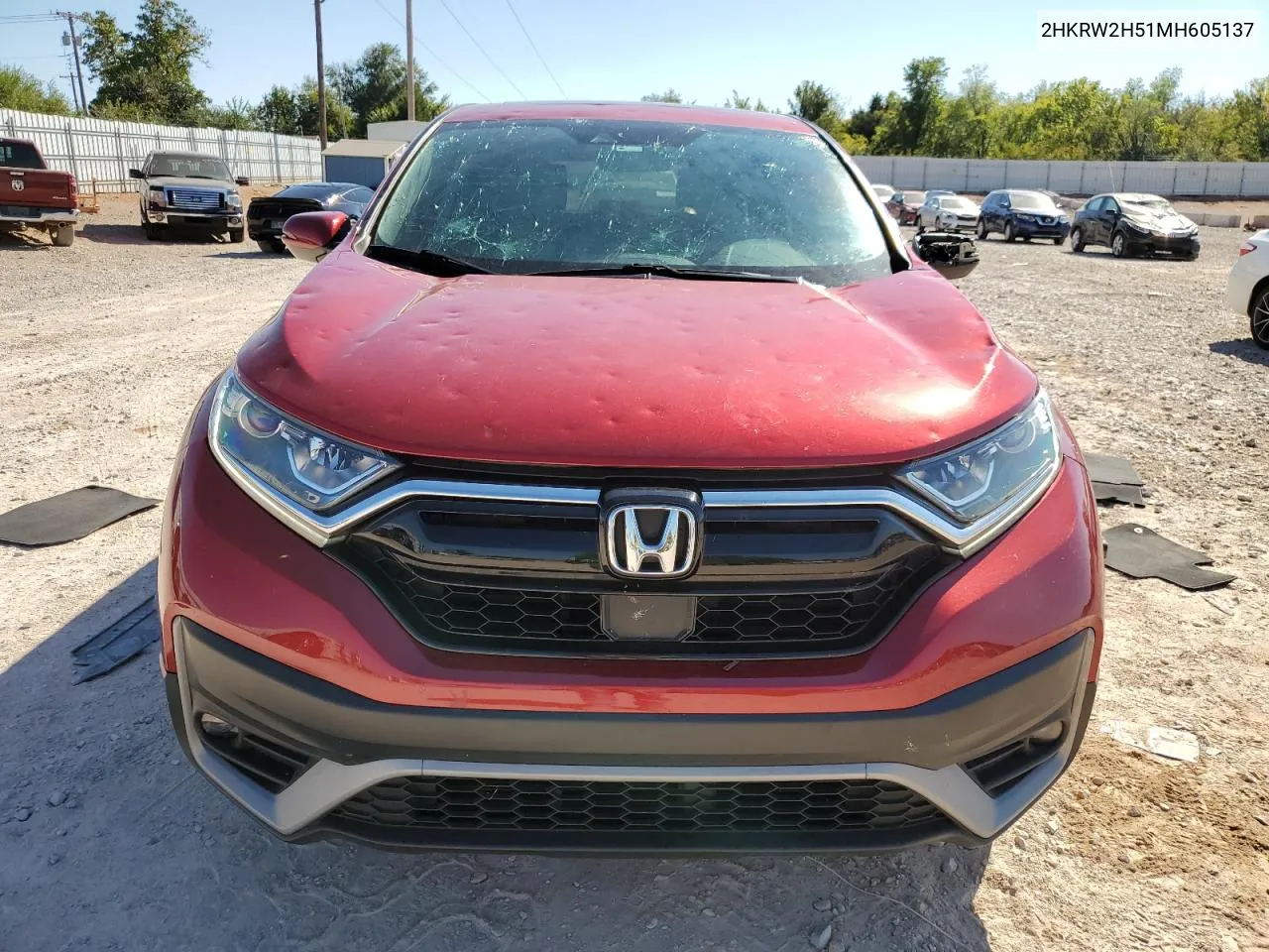 2021 Honda Cr-V Ex VIN: 2HKRW2H51MH605137 Lot: 75014934