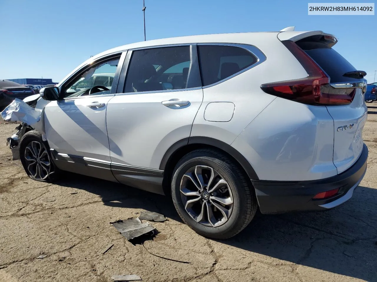 2021 Honda Cr-V Exl VIN: 2HKRW2H83MH614092 Lot: 75036824