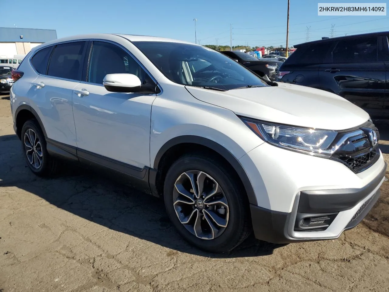 2021 Honda Cr-V Exl VIN: 2HKRW2H83MH614092 Lot: 75036824