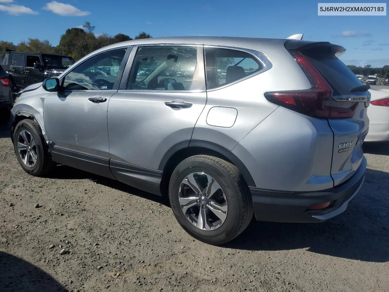 2021 Honda Cr-V Lx VIN: 5J6RW2H2XMA007183 Lot: 75255094