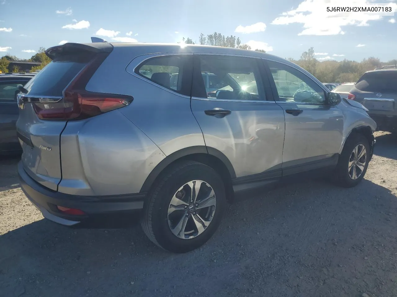 2021 Honda Cr-V Lx VIN: 5J6RW2H2XMA007183 Lot: 75255094