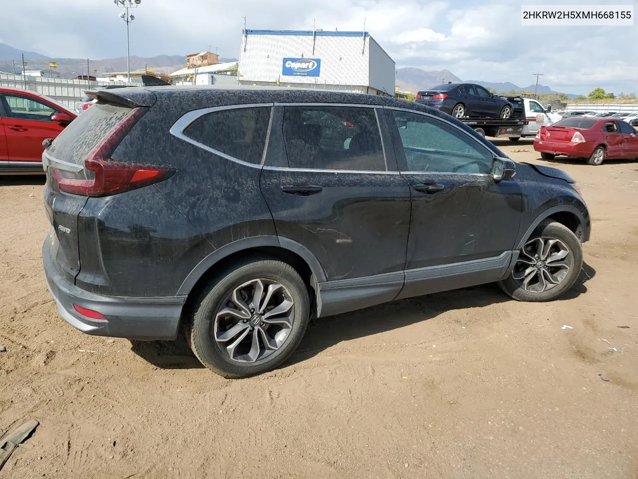 2021 Honda Cr-V Ex VIN: 2HKRW2H5XMH668155 Lot: 75713854