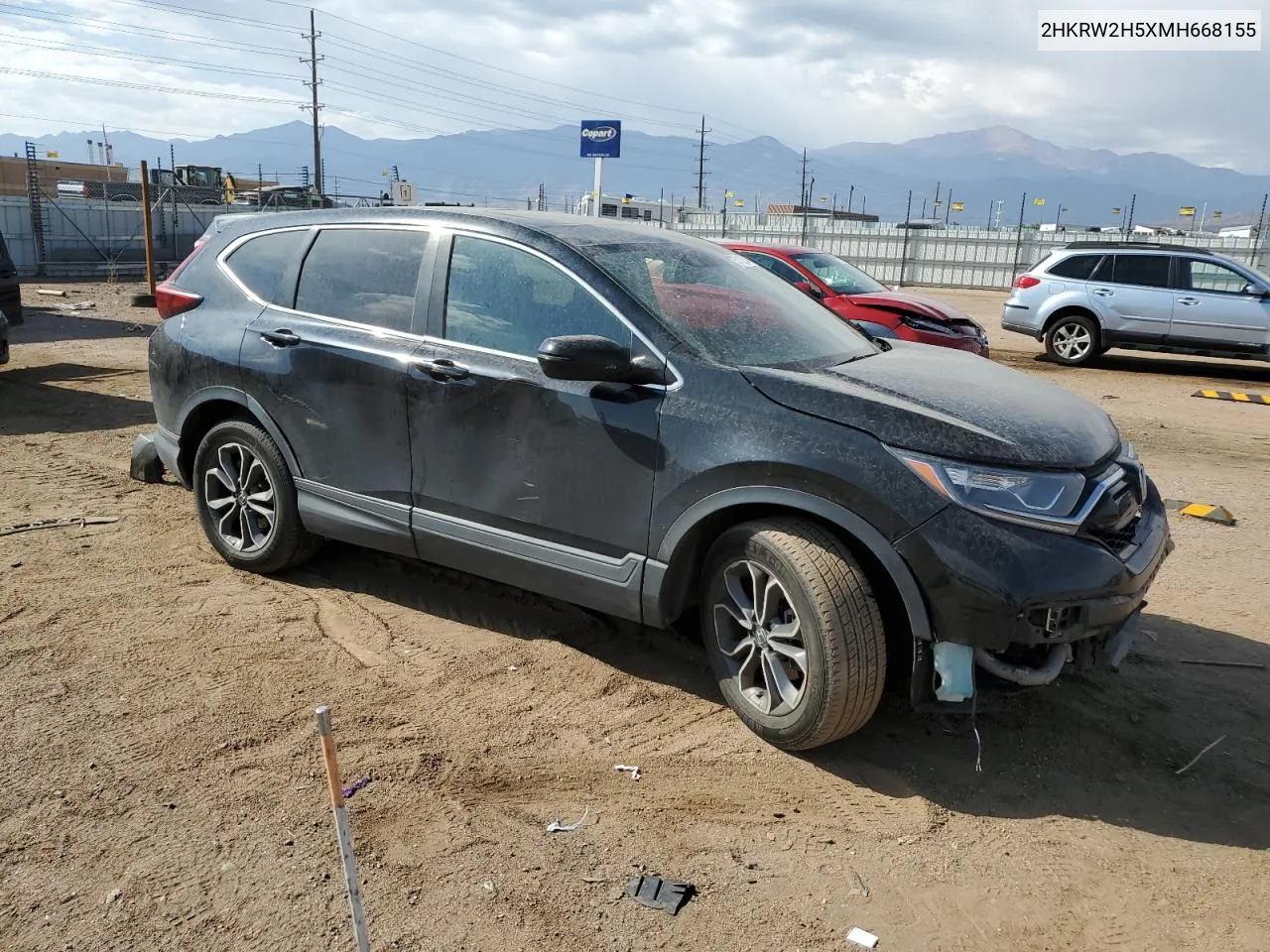 2021 Honda Cr-V Ex VIN: 2HKRW2H5XMH668155 Lot: 75713854