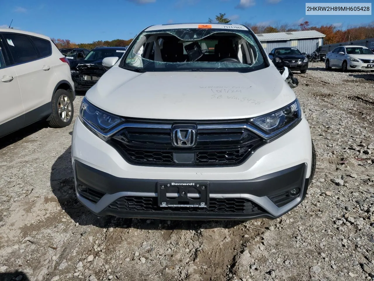 2021 Honda Cr-V Exl VIN: 2HKRW2H89MH605428 Lot: 75747884