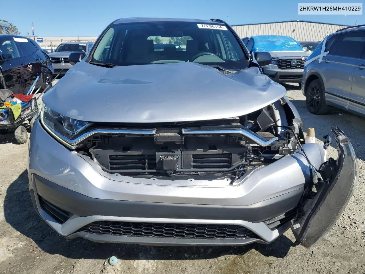 2021 Honda Cr-V Lx VIN: 2HKRW1H26MH410229 Lot: 76296154