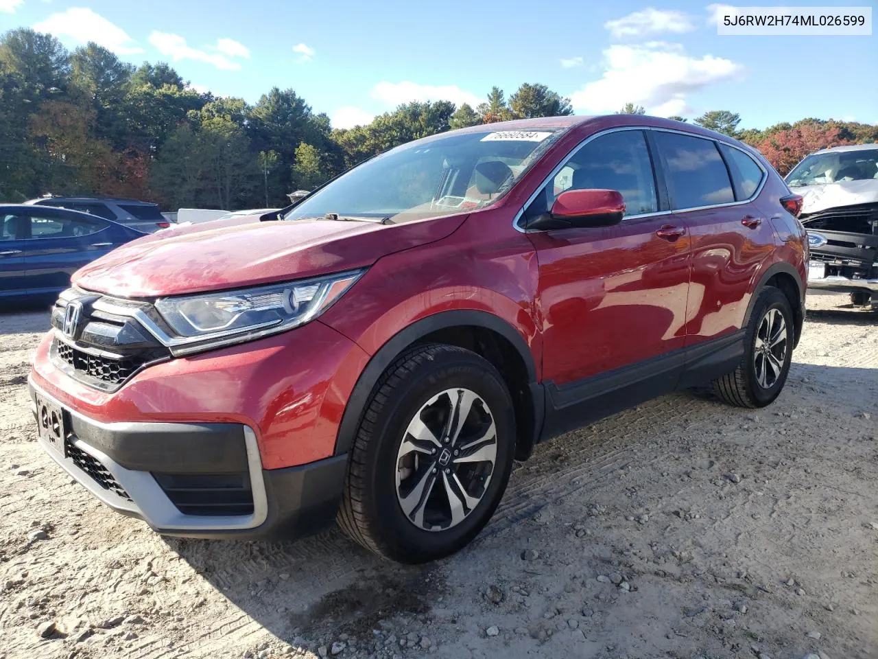 2021 Honda Cr-V Se VIN: 5J6RW2H74ML026599 Lot: 76660584