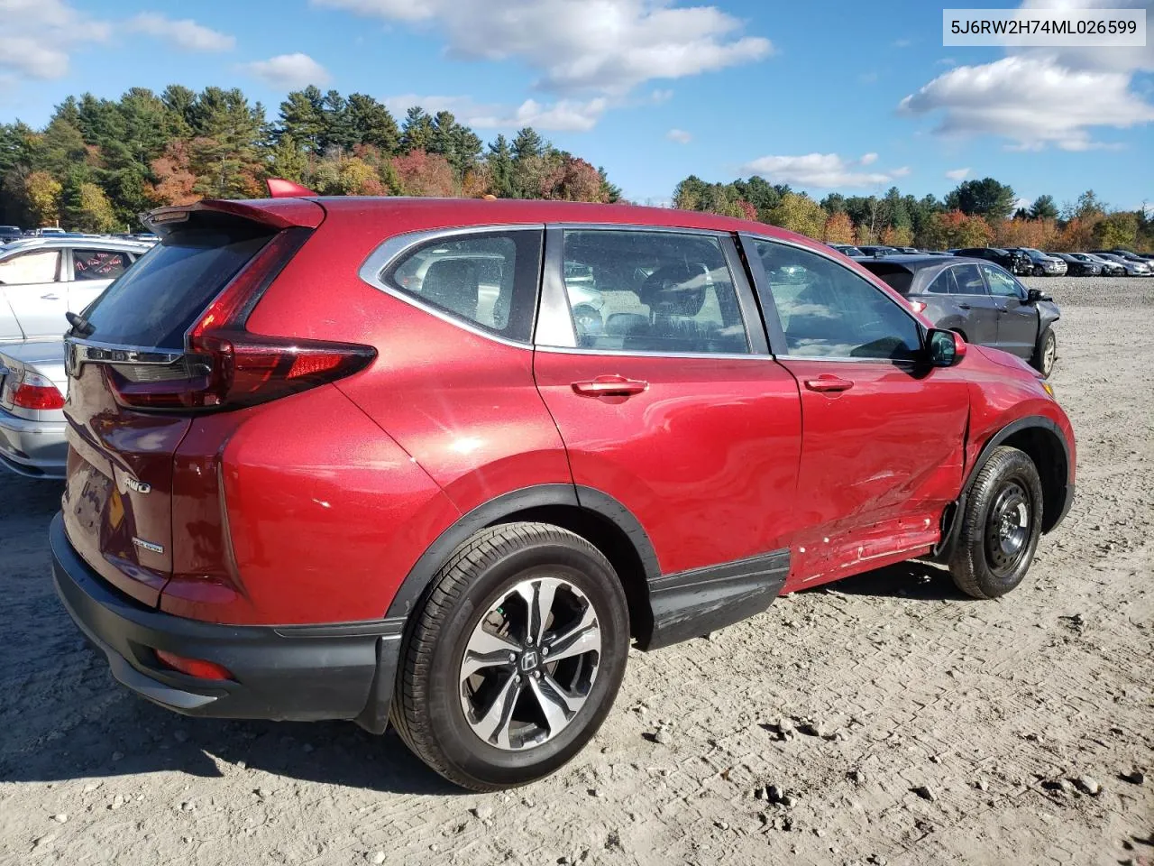 2021 Honda Cr-V Se VIN: 5J6RW2H74ML026599 Lot: 76660584