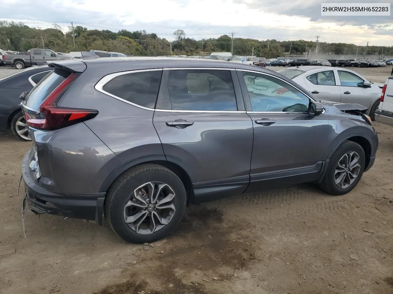 2021 Honda Cr-V Ex VIN: 2HKRW2H55MH652283 Lot: 76873614