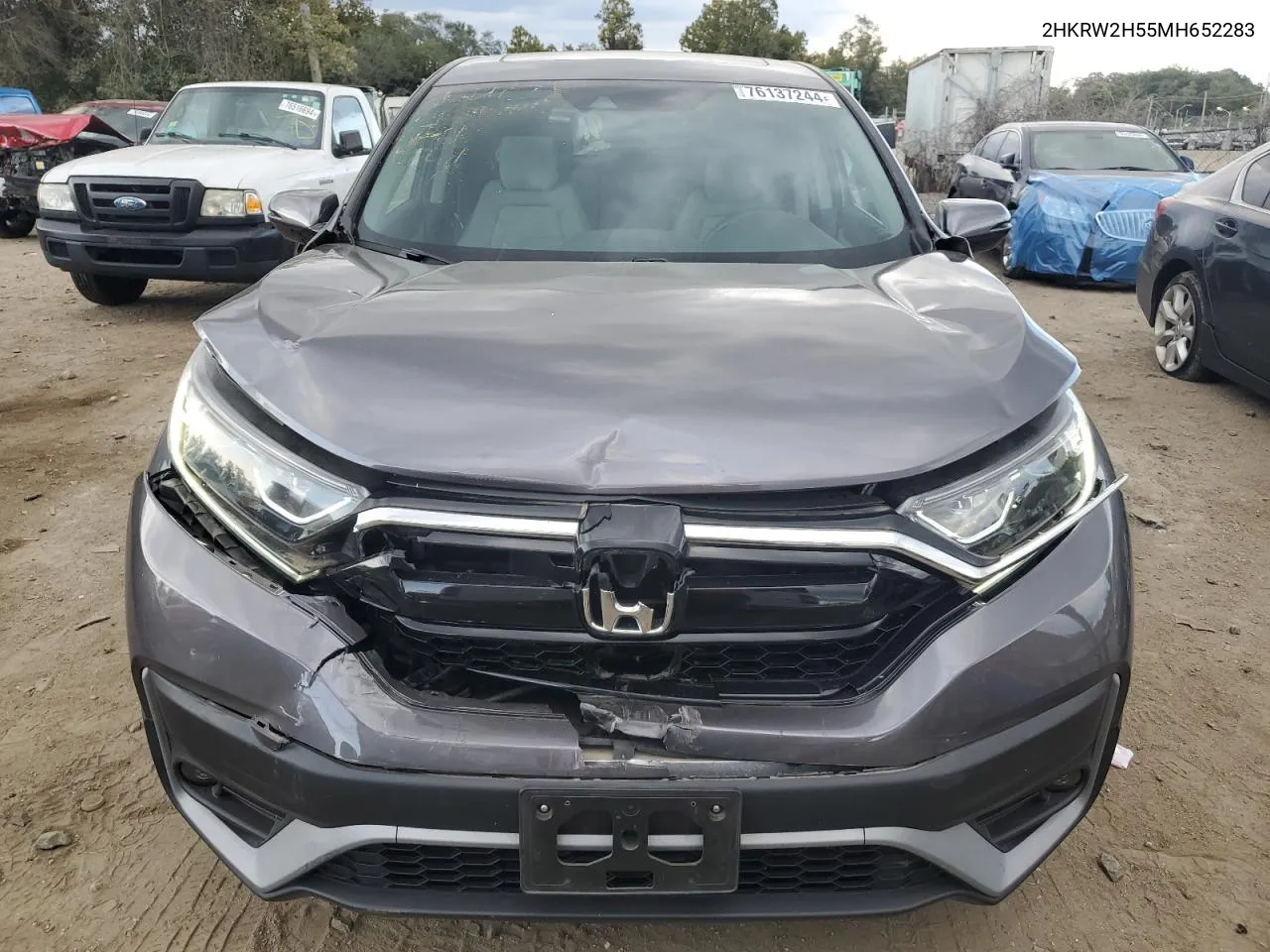 2021 Honda Cr-V Ex VIN: 2HKRW2H55MH652283 Lot: 76873614