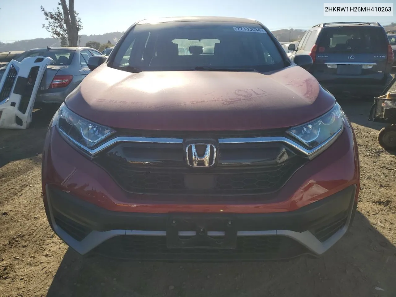 2021 Honda Cr-V Lx VIN: 2HKRW1H26MH410263 Lot: 77133034