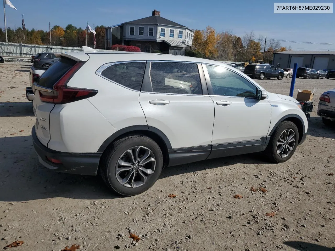 2021 Honda Cr-V Exl VIN: 7FART6H87ME029230 Lot: 77367894