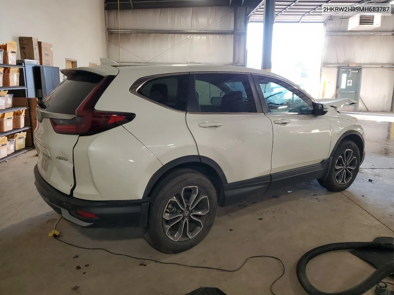 2021 Honda Cr-V Exl VIN: 2HKRW2H89MH683787 Lot: 77372764