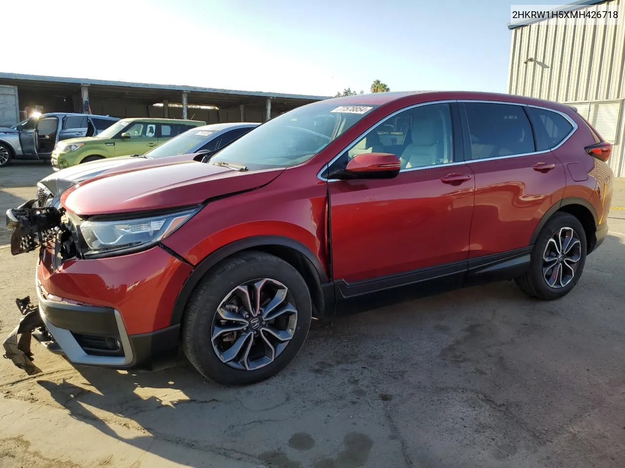 2021 Honda Cr-V Ex VIN: 2HKRW1H5XMH426718 Lot: 77578854