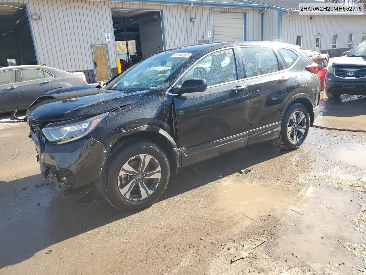 2021 Honda Cr-V Lx VIN: 2HKRW2H20MH652715 Lot: 77864594