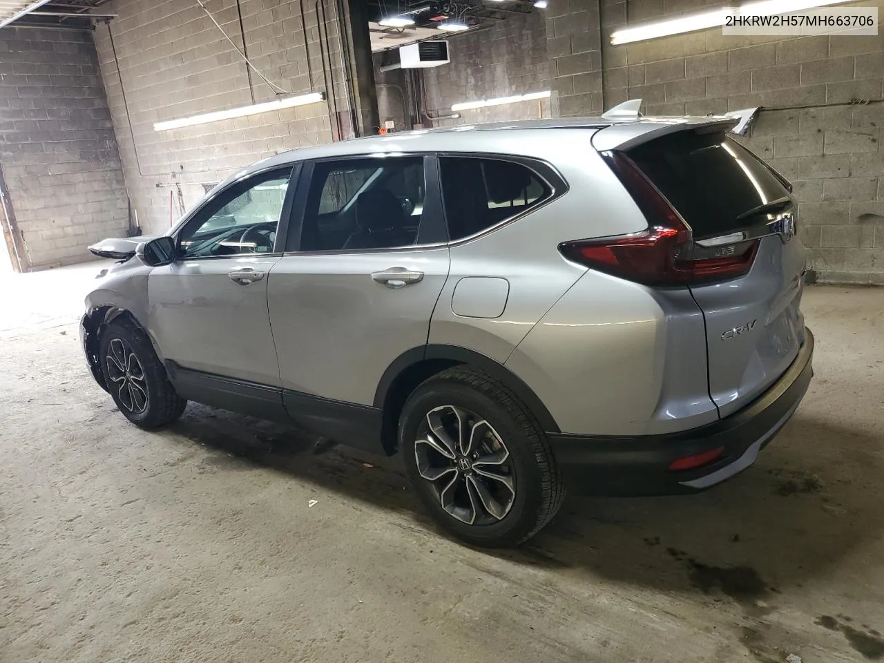 2021 Honda Cr-V Ex VIN: 2HKRW2H57MH663706 Lot: 77951674