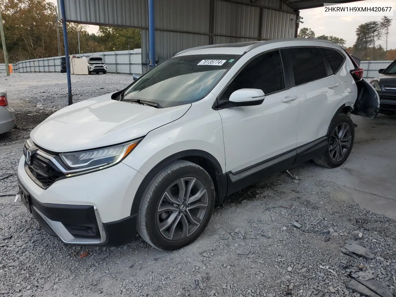 2021 Honda Cr-V Touring VIN: 2HKRW1H9XMH420677 Lot: 78135774