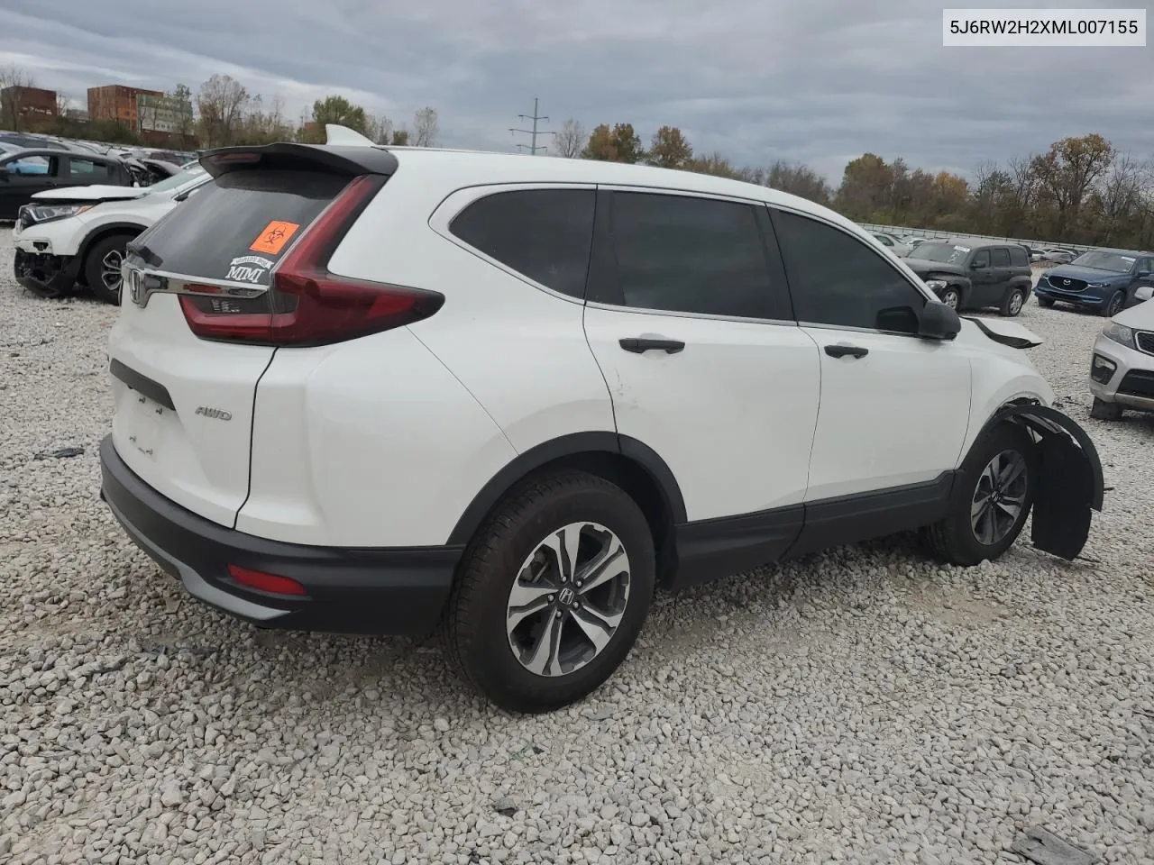 2021 Honda Cr-V Lx VIN: 5J6RW2H2XML007155 Lot: 78297484