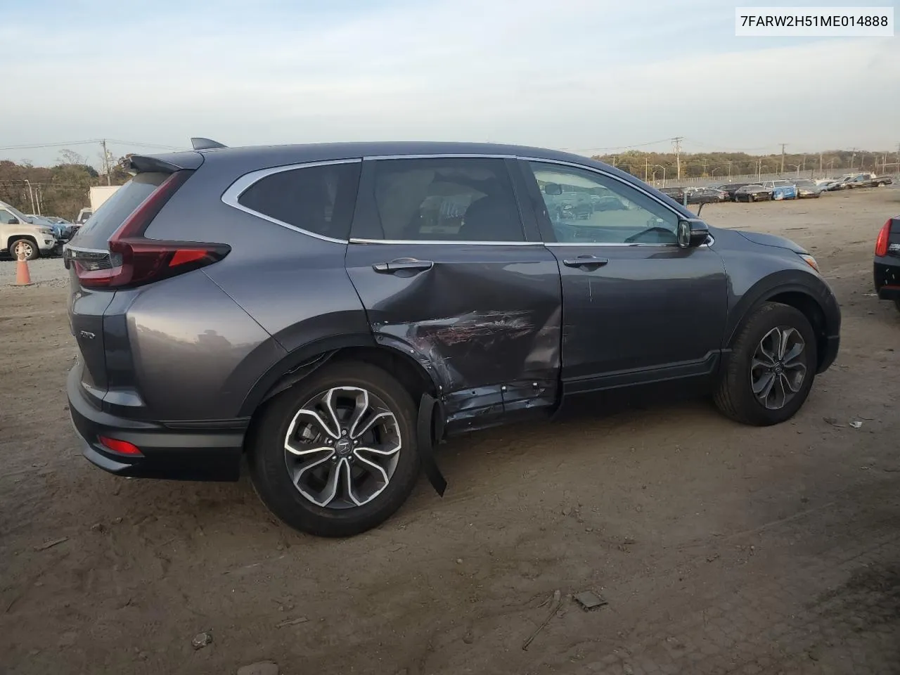 2021 Honda Cr-V Ex VIN: 7FARW2H51ME014888 Lot: 78523624