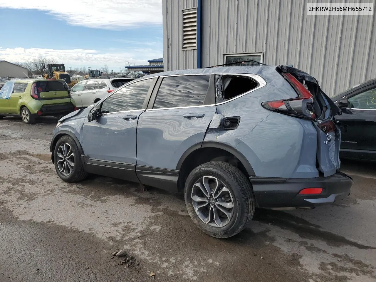 2021 Honda Cr-V Ex VIN: 2HKRW2H56MH655712 Lot: 78660624