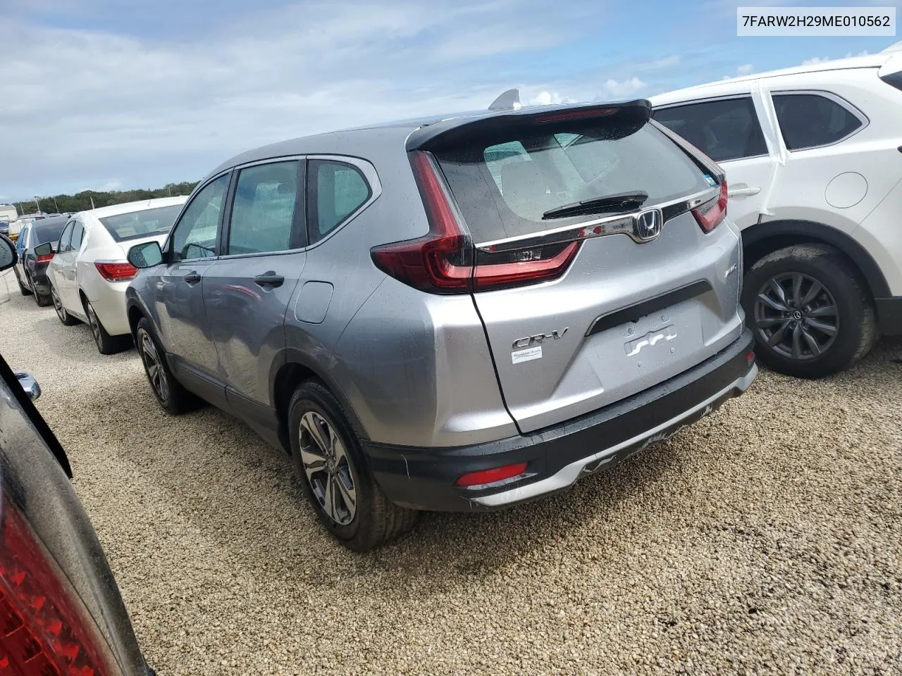 2021 Honda Cr-V Lx VIN: 7FARW2H29ME010562 Lot: 79257944