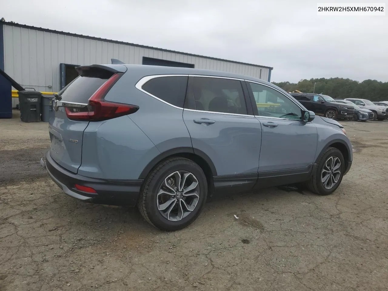 2021 Honda Cr-V Ex VIN: 2HKRW2H5XMH670942 Lot: 79559434