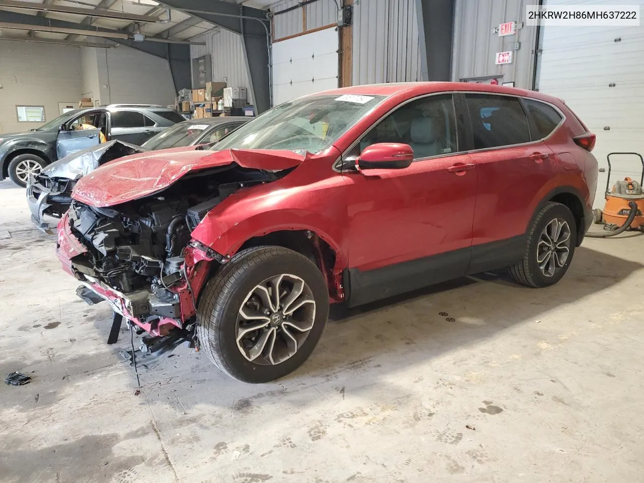 2021 Honda Cr-V Exl VIN: 2HKRW2H86MH637222 Lot: 79617784