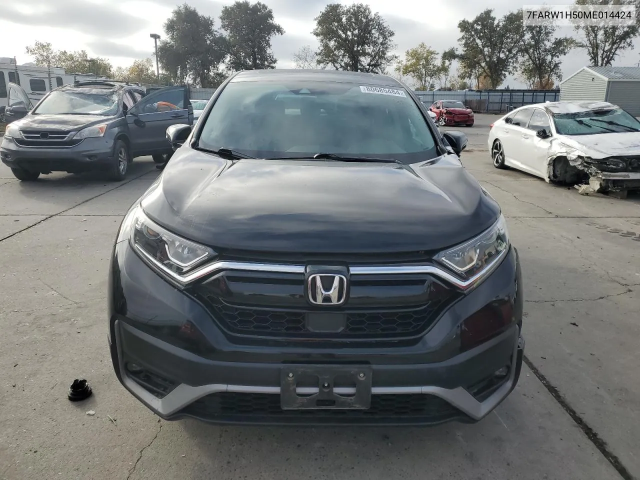 2021 Honda Cr-V Ex VIN: 7FARW1H50ME014424 Lot: 80685484