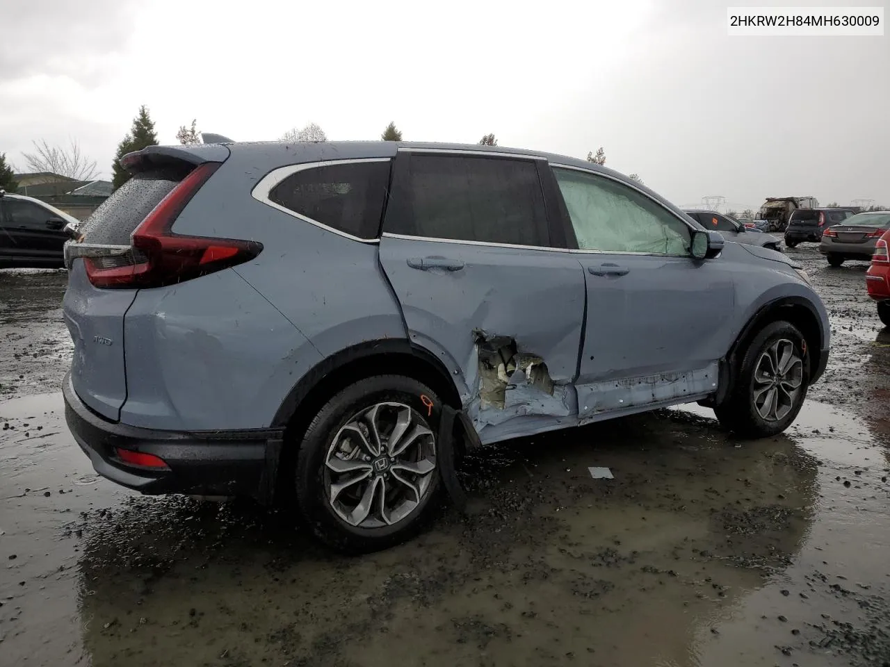 2021 Honda Cr-V Exl VIN: 2HKRW2H84MH630009 Lot: 80800614