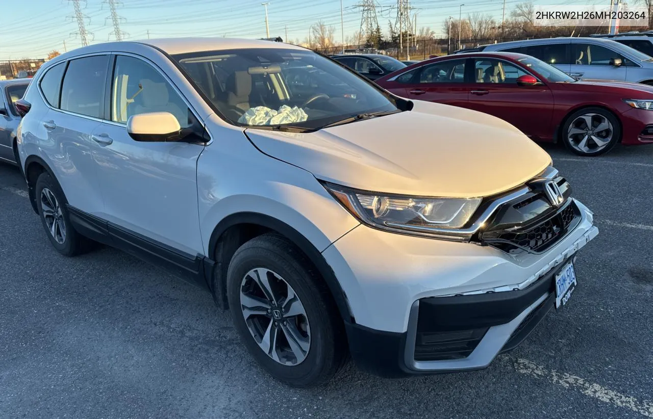 2021 Honda Cr-V Lx VIN: 2HKRW2H26MH203264 Lot: 81410284