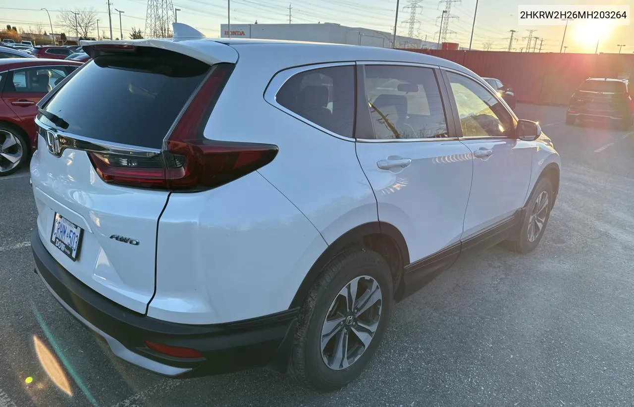 2021 Honda Cr-V Lx VIN: 2HKRW2H26MH203264 Lot: 81410284