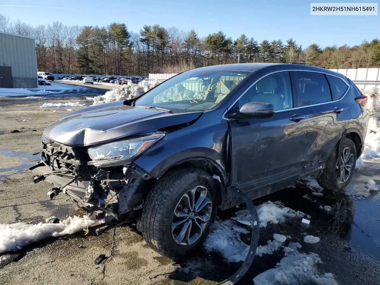 2HKRW2H51NH615491 2022 Honda Cr-V Ex