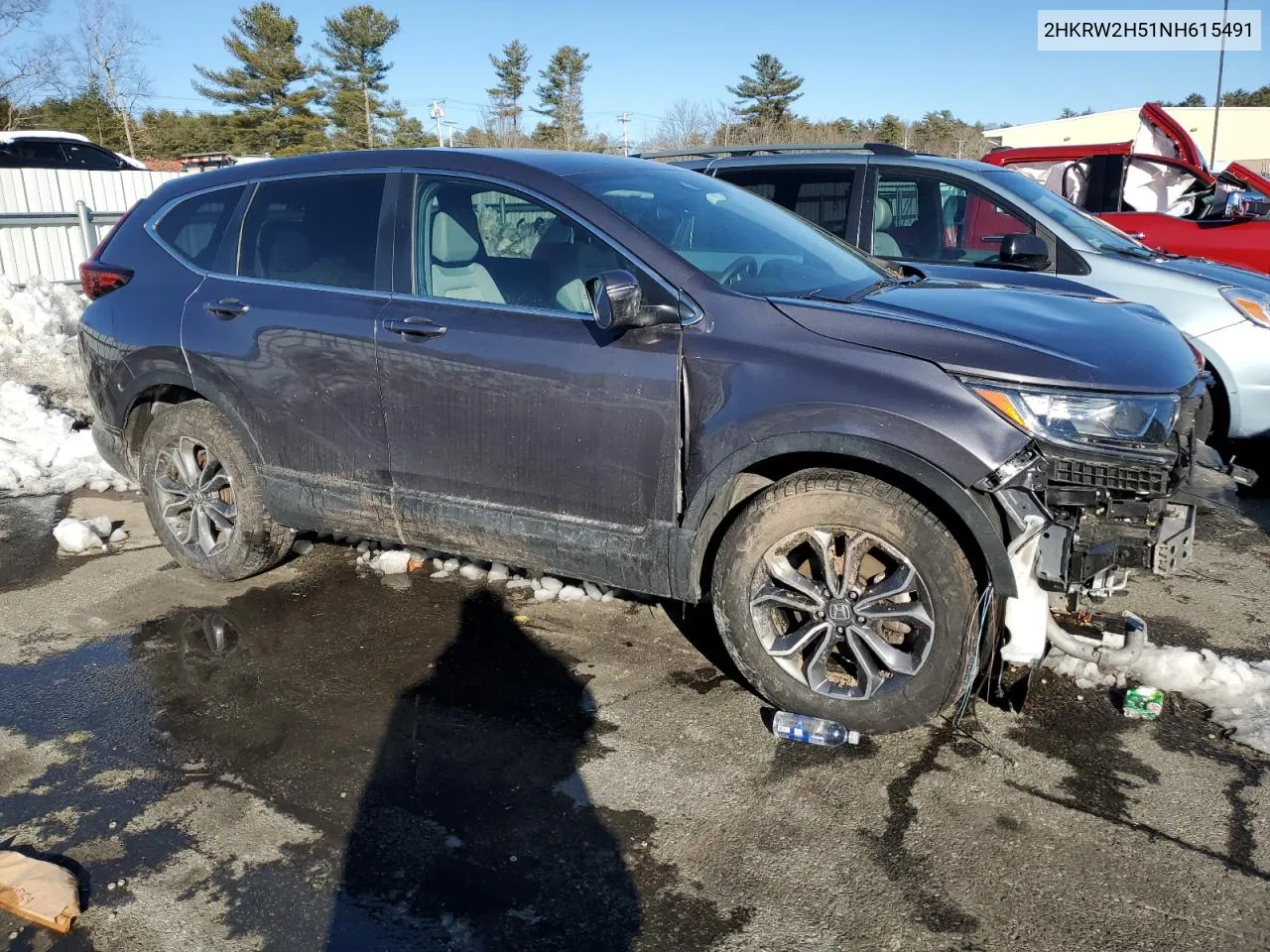 2HKRW2H51NH615491 2022 Honda Cr-V Ex